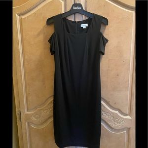 Calvin Klein black pencil dress with cold shoulder